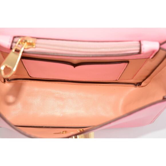 Kate Spade NY Nicola Twistlock Small Flap Shoulder Bag Rococo Pink Heart RARE - Picture 8 of 12